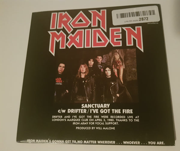 Iron Maiden ‎– Sanctuary [7" Single] [Limited Edition] [Reissue] [Uncensored]