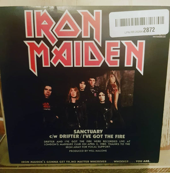 Iron Maiden ‎– Sanctuary [7" Single] [Limited Edition] [Reissue] [Uncensored]