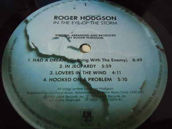 Roger Hodgson ‎– In The Eye Of The Storm