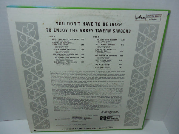 The Abbey Tavern Singers ‎– You Don't Have To Be Irish To Enjoy The Abbey Tavern Singers [Mono]