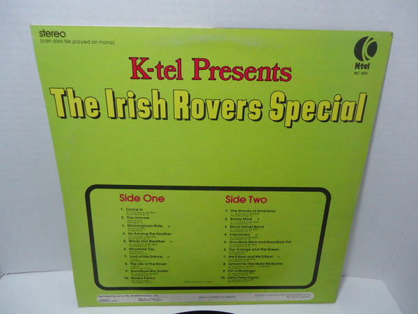 The Irish Rovers ‎– K-Tel Presents The Irish Rovers Special 20 Of Their Greatest Hits [K-Tel]