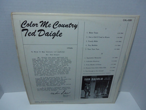 Ted Daigle ‎– Color Me Country [Mono]