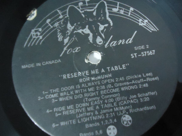 The Silver Fox ‎– Reserve Me A Table