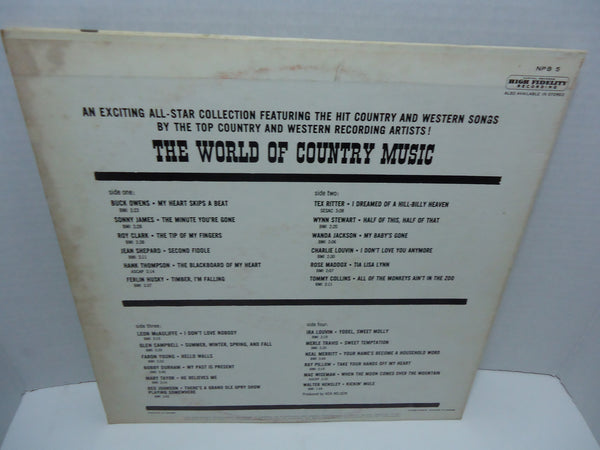 Various Artists ‎– The World Of Country Music [Double LP] [Gatefold]