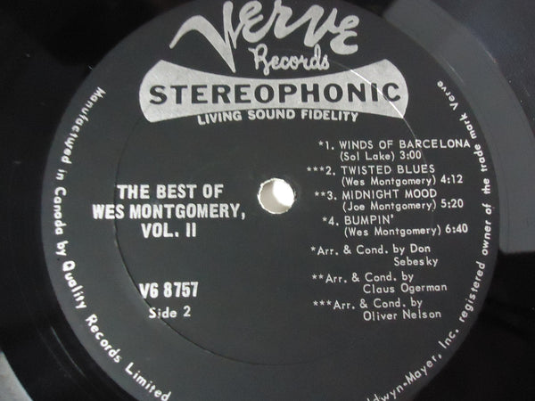 Wes Montgomery ‎– The Best Of Wes Montgomery Vol. 2