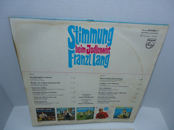 Franzl Lang ‎– Stimmung Beim Jodlerwirt [Import]