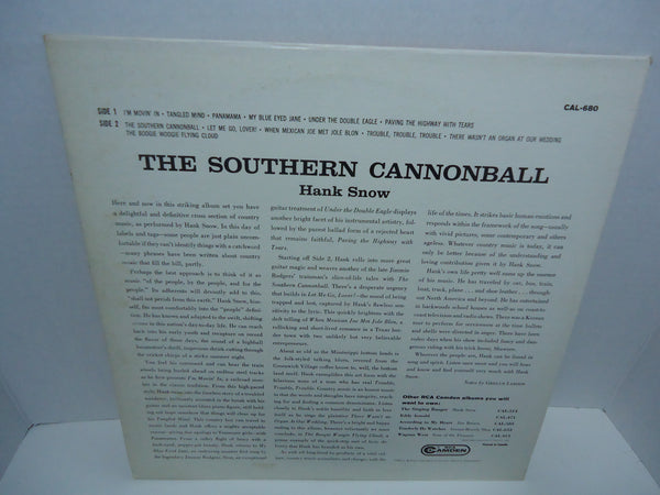 Hank Snow ‎– The Southern Cannonball [Mono]