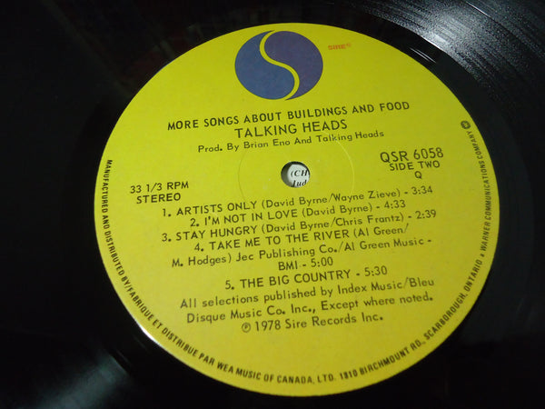 Talking Heads - More Songs About Buildings and Food