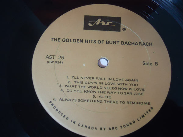 Burt Bacharach ‎– The Golden Hits Of Burt Bacharach