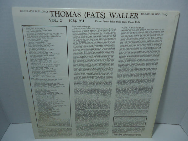 Thomas 'Fats' Waller - Parlor Piano Solos 1923-24