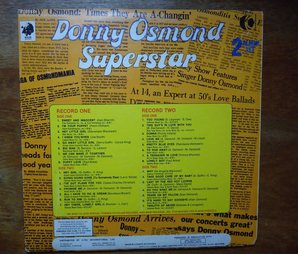 Donny Osmond - Superstar [Double LP]